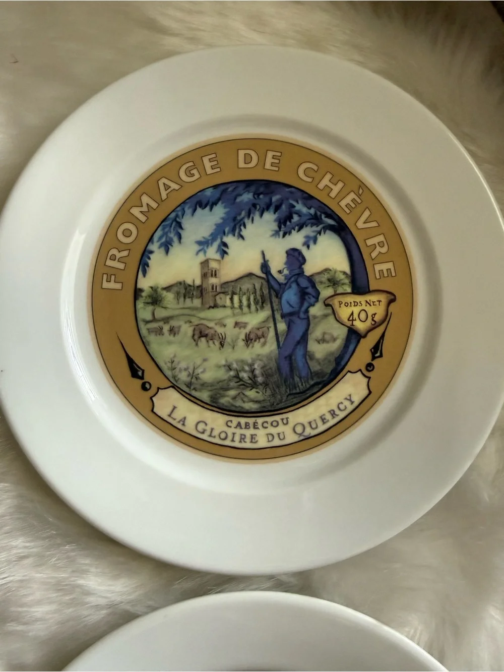 Set of 4 Restoration Hardware Classic French Appetizer Charcuterie Cheese Plates